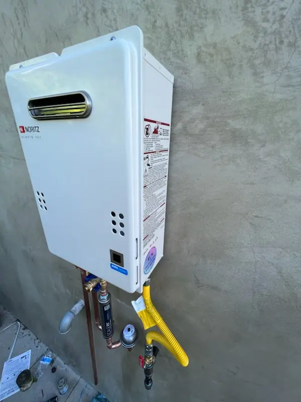 Tankless water heater installation for Dean homes